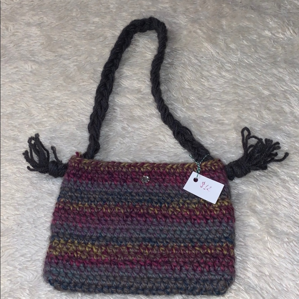 Hand crocheted purse by me